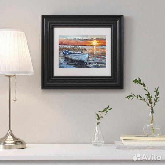 Картина маслом пейзаж Закат