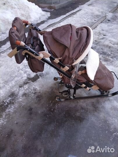 Санки коляска nika