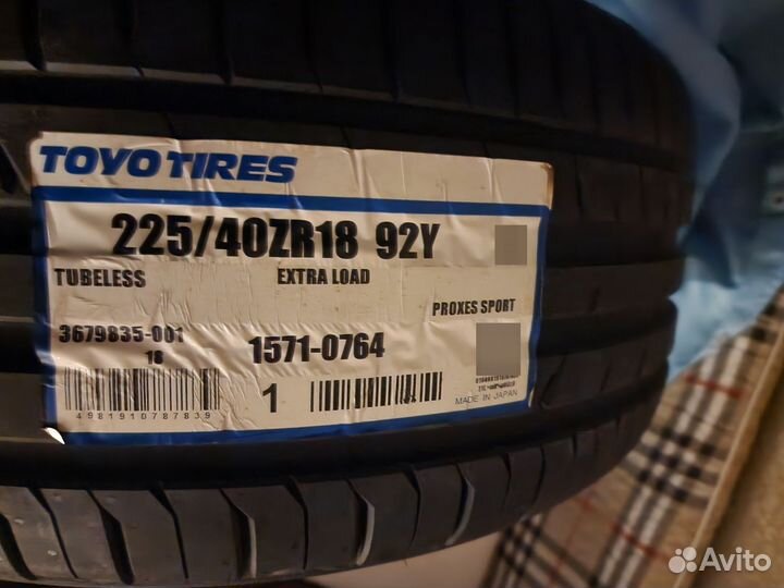 Toyo Proxes Sport 225/40 R18 92Y