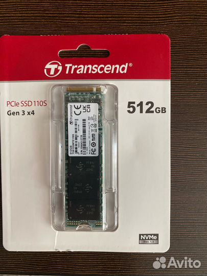 SSD накопитель Transcend TS512gmte110S 512гб