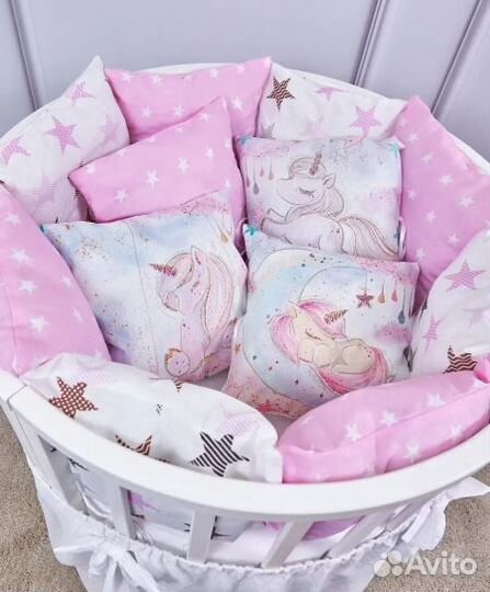 Новые Бортики в детскую кроватку 12 шт (5 видов)