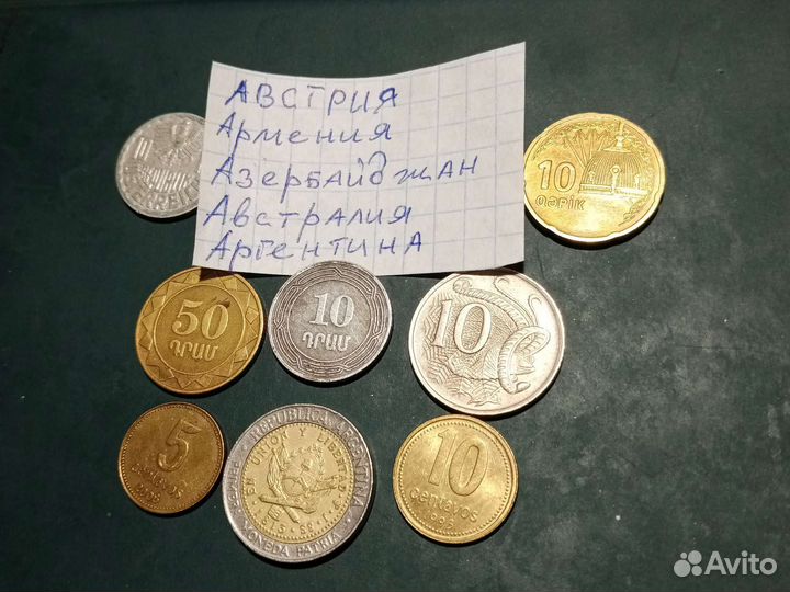 Монеты иностранные стран*А