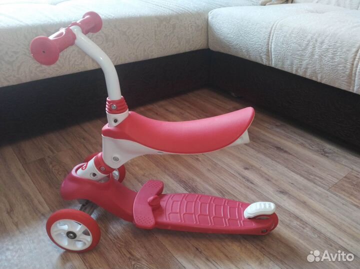 Самокат беговел 3 в 1 с ручкой родительской
