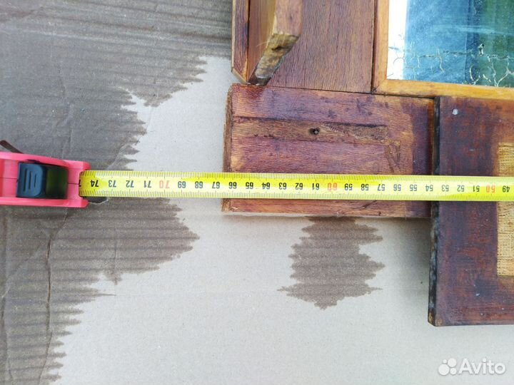 Старинное резное зеркало СССР под рестоврацию