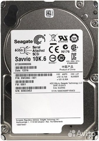 Жесткий диск Seagate st300mm0006 SAS 300Gb