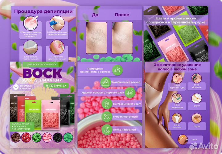 Инфографика маркетплейсов/Дизайн карточки товара