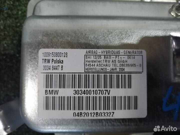 Подушка безопасности в дверь передняя левая Bmw X3