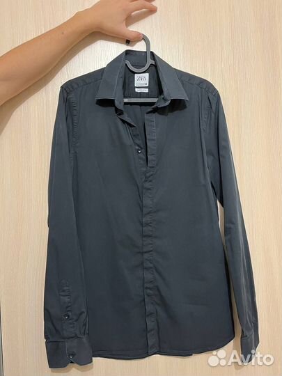 Рубашка zara черная