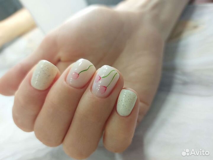 Маникюр,наращивание ногтей на дому