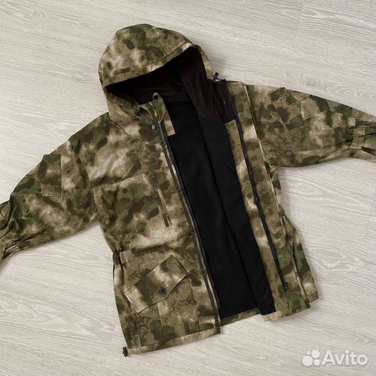 Костюм демисезонный Горка, Зелёный мох на флисе