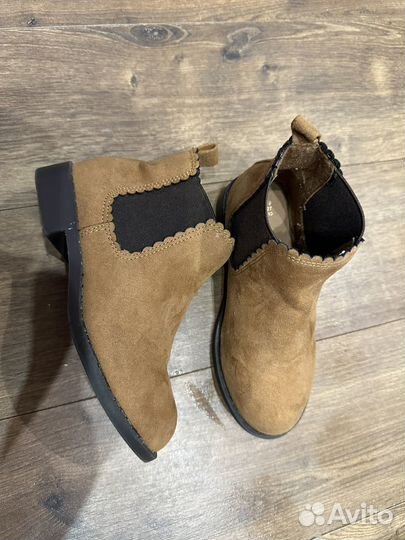 Ботинки замша 17 см
