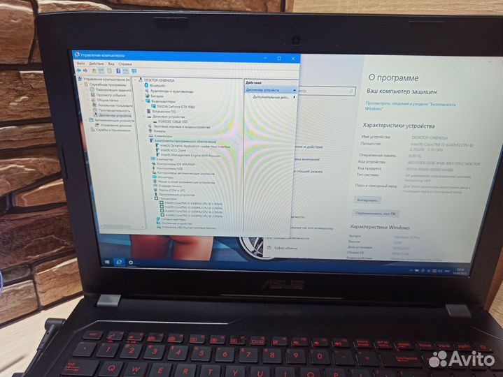 Мощный игровой ноутбук Asus i5/8gb/Gtx1060/FullHd