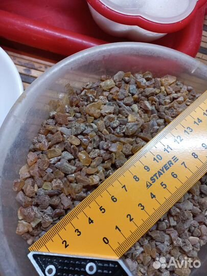 Янтарь 4-8 мм и Янтарная пудра