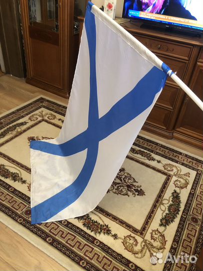 Флаг Андреевский новый р-р 150-90