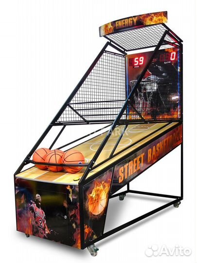 Баскетбол с заслонкой, движ. корзиной