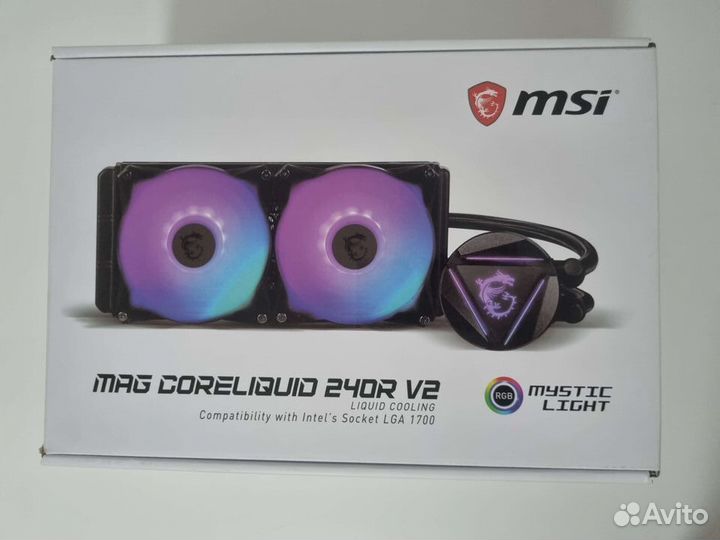Водяное охлаждение MSI MAG coreliquid 240R V2