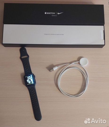 Часы apple watch 3 38 mm nike