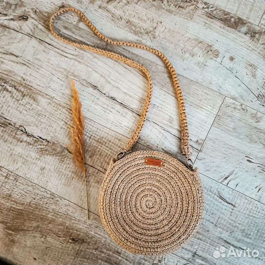 Сумка вязаная из джута