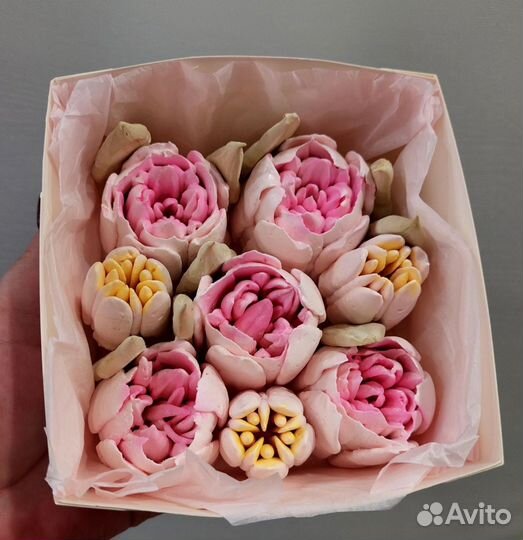 Зефирный букет,зефир,букет из зефира