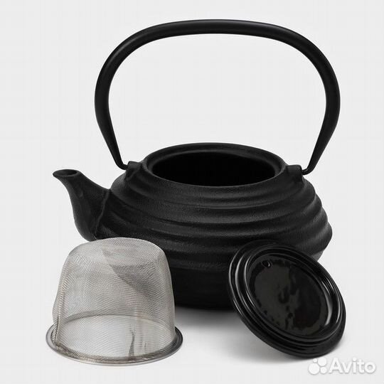 Чайник чугунный с эмалированным покрытием внутри M