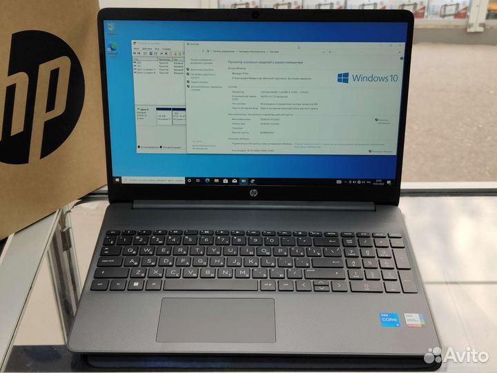 Новый ноутбук hp i5/16gb/512gb 15s-fq5029ci