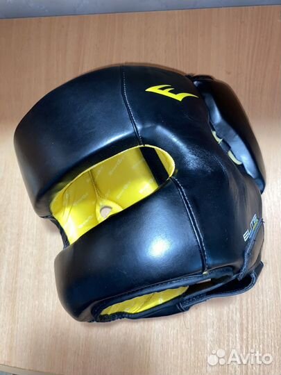 Боксерский шлем Everlast Elite PU Black