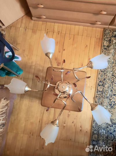 Люстра потолочная бу