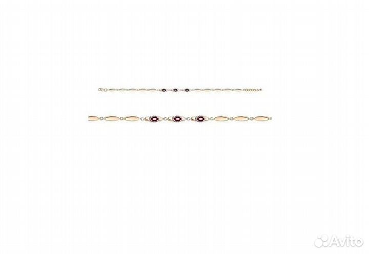 Браслет с рубинами и бриллиантами 5,72г 18,75р 585