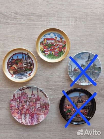 Сувенирные тарелки из разных стран