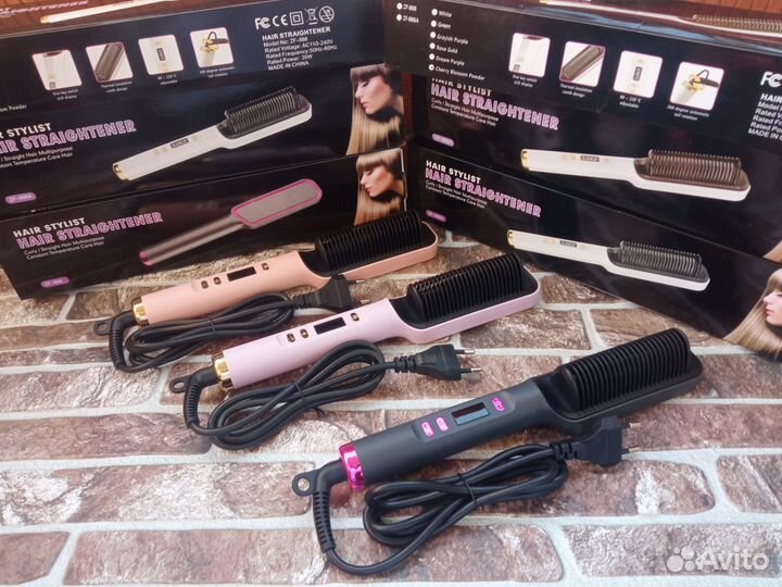 Расческа выпрямитель для волос с дисплеем 80/230гр