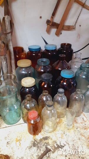 Бутыли Банки 50х годов глинянные горшки