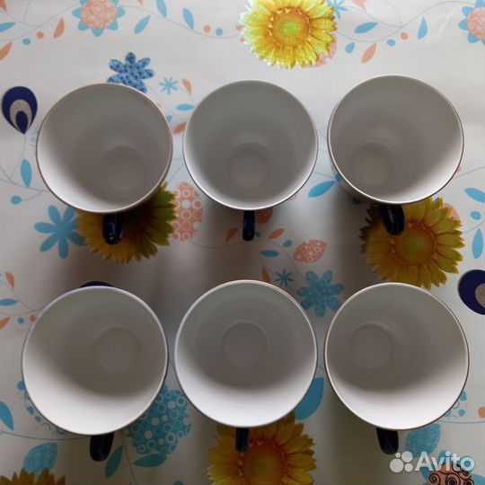 Чайная пара 3с лфз кобальт СССР, 6пар