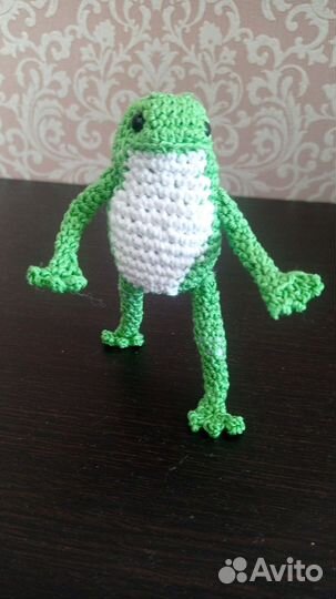 Вязаная (амигуруми)лягушка из pinterest, тик ток