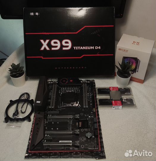 Комплект X99 titanium D4 + xeon e5 2690V3 +16gb