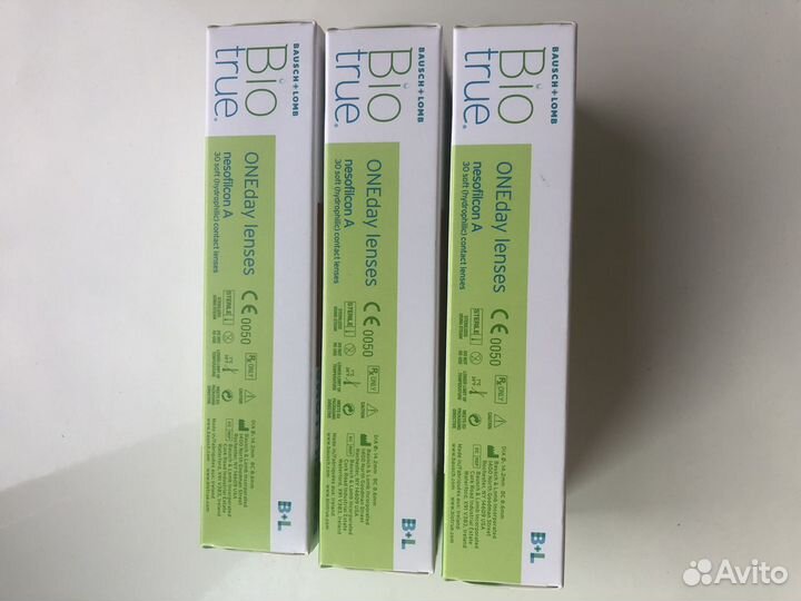 Линзы контактные Bausch + Lomb Bio true -1.75