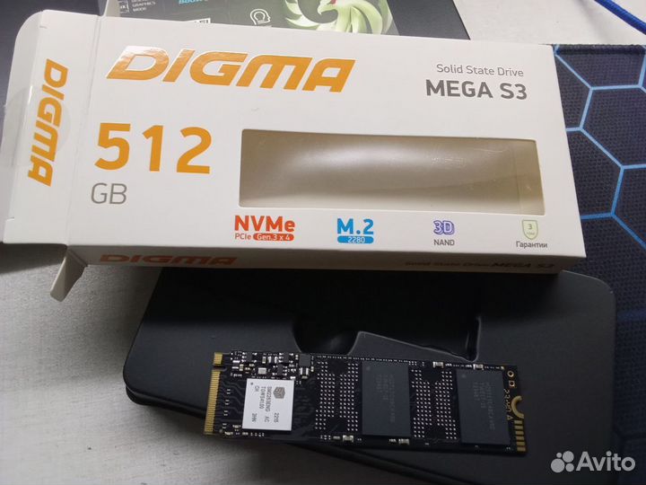 Digma mega s3 512 Гб ssd M.2 nvme PCI-E