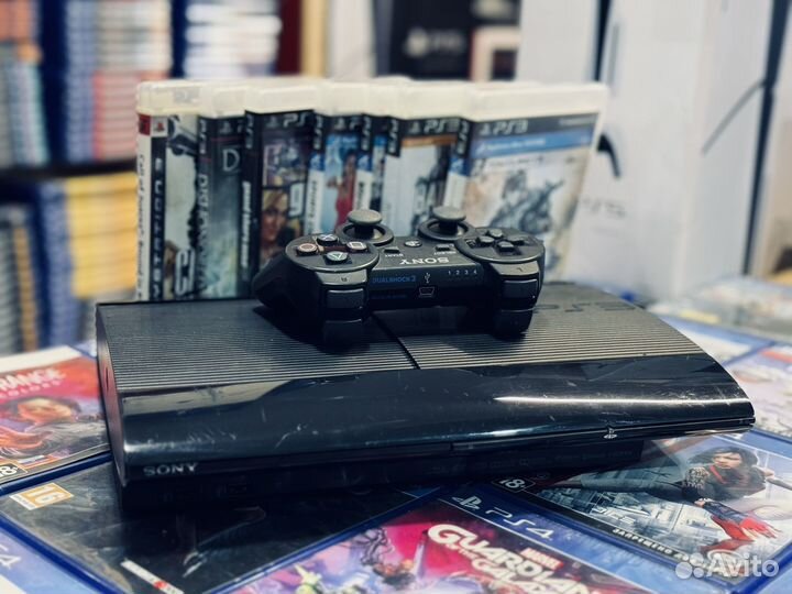Sony PS3 прошитая с топ играми гарантия 1 год