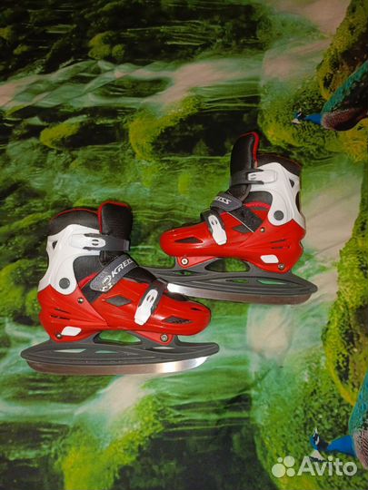 Коньки детские раздвижные размер 35-38