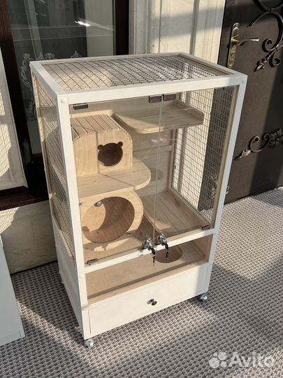Витрина клетка для животных шиншилл крыс белок