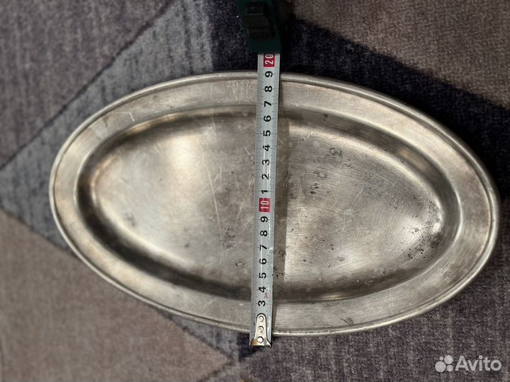 Блюдце с посеребрением