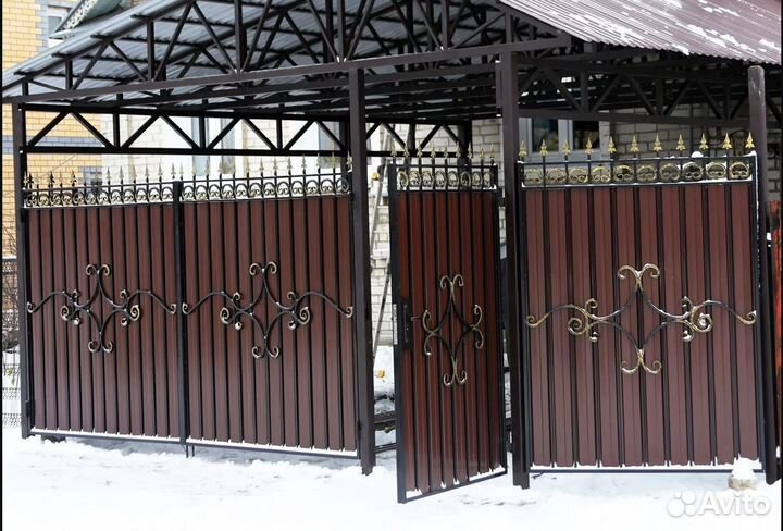 Ворота и калитка под ковку