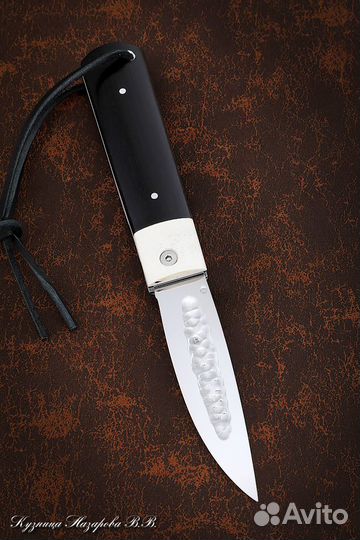 Нож складной Якутский сталь Х12мф накладки черный