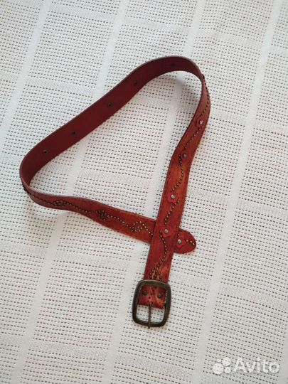 Ремень кожаный винтажный (бренд)