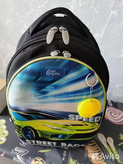 Рюкзак школьный каркасный в подарок счётный набор