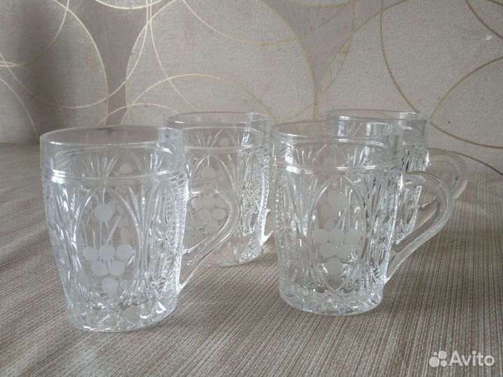 Кружки хрустальные эпохи СССР