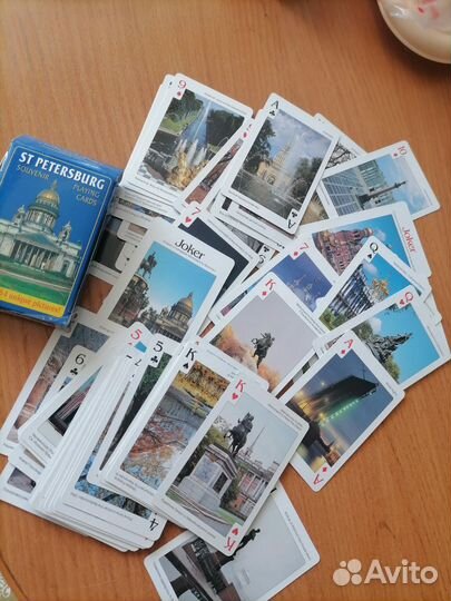 Игральные карты с видом Санкт-Петербурга