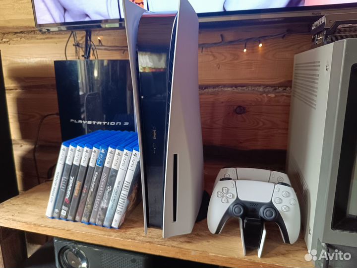 Sony playstation 5 ps5 с дисководом 2 джойстика