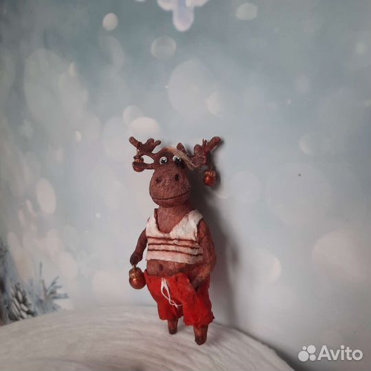 Ватные игрушки на елку