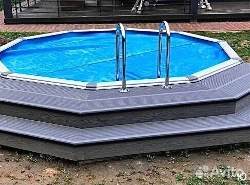 Террасная доска из дпк мелкий вельвет