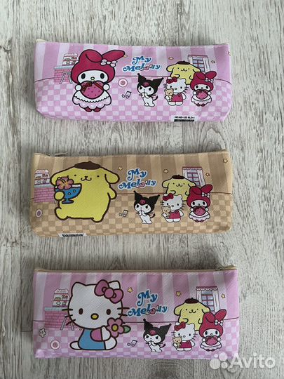 Пенал школьный Hello Kitty, Melody, Kuromi